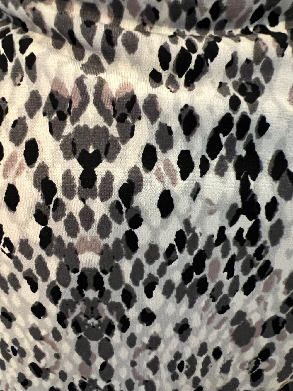 Merona Animal Print Blouse in Black and Cream - Picture 4 of 6